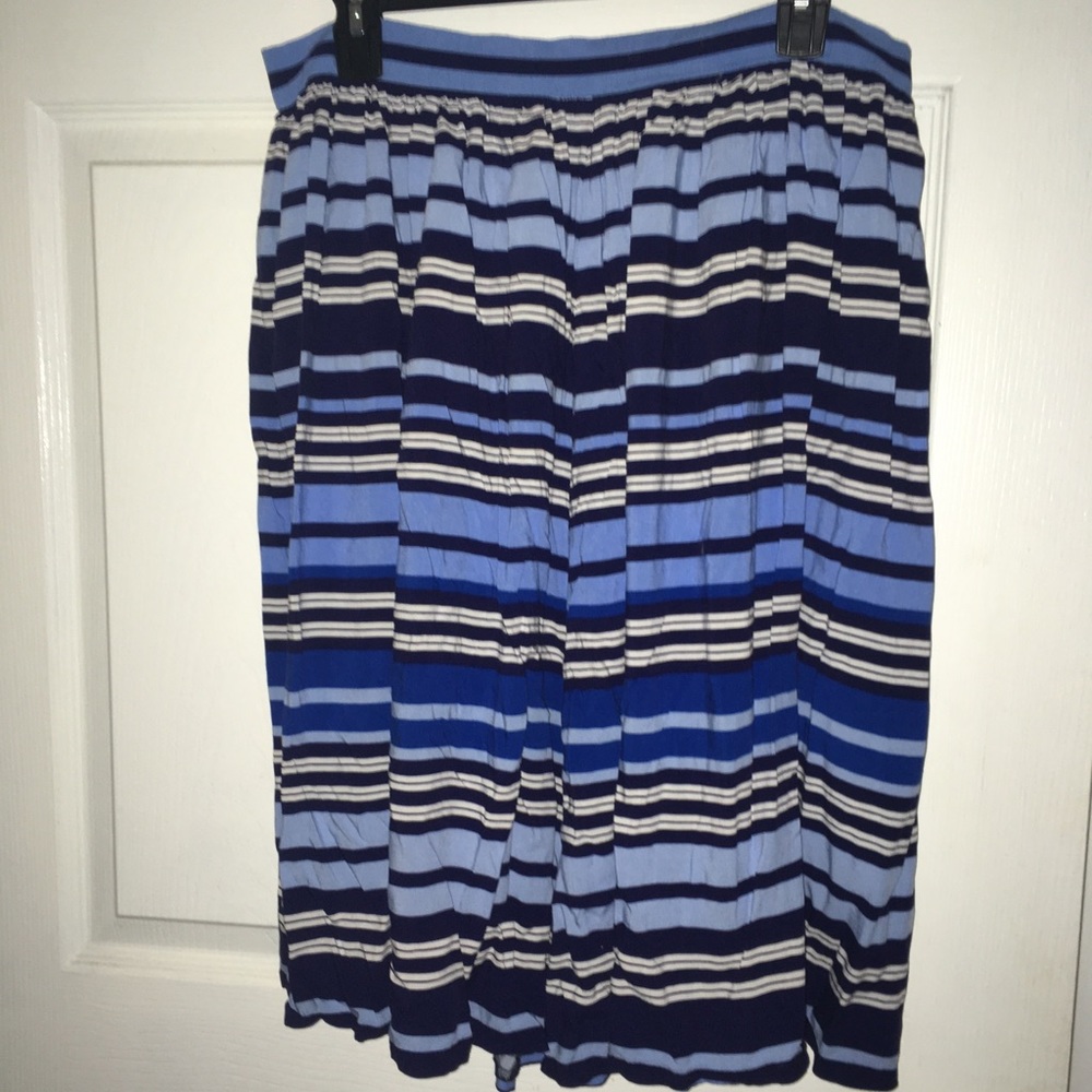 Striped, A-line skirt